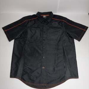 Harley Davidson Men Vented Performance Willie G Skull Black L